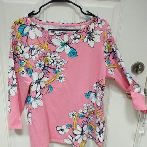 Talbots floral tee
